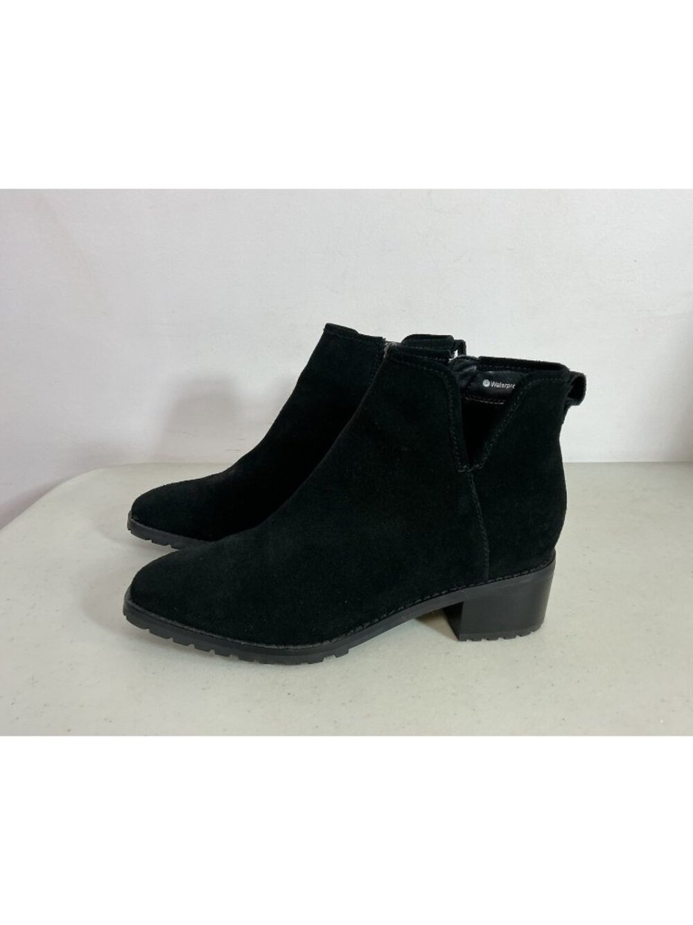 Blondo Black Suede Ankle Boots Booties Waterproof Womens 7